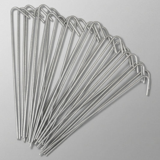 6.5 Inch 150 PCS 12.5 Gauge Heavy Duty Chain Link Wire Ties, Fence Metal Slats Hook Tie Wires, Garden, Dog, Animal Fencing Hardware Parts, Silver