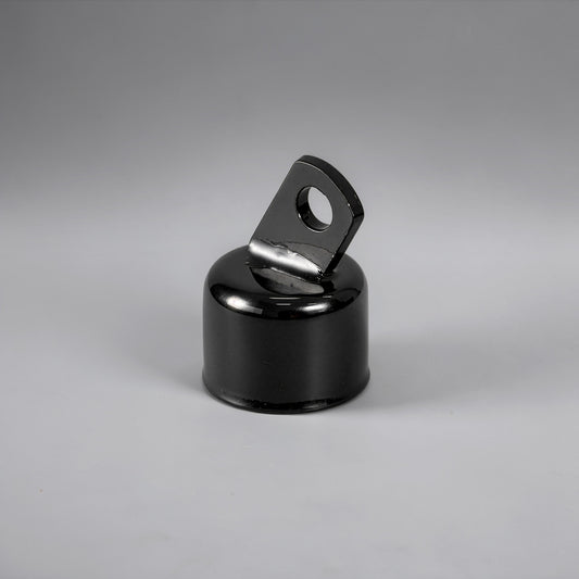 1-5/8" Black Top Rail End, Rail End Cap for 1-5/8" Outside Diameter Pipe, Multi-options
