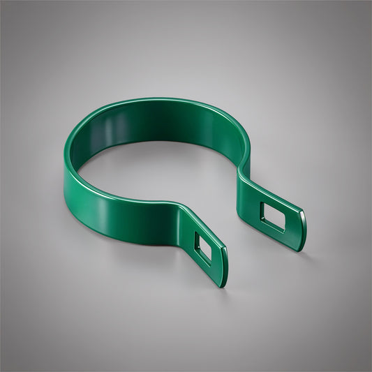 Green Galvanized Brace Band for 2-3/8" Outside Diameter Post with Bolt & Nut, Multi-options