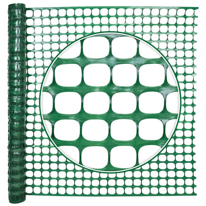 Cerca de neve de plástico verde para área externa de 1,22 m x 30,48 m com malha de abertura de 4,06 cm x 4,06 cm