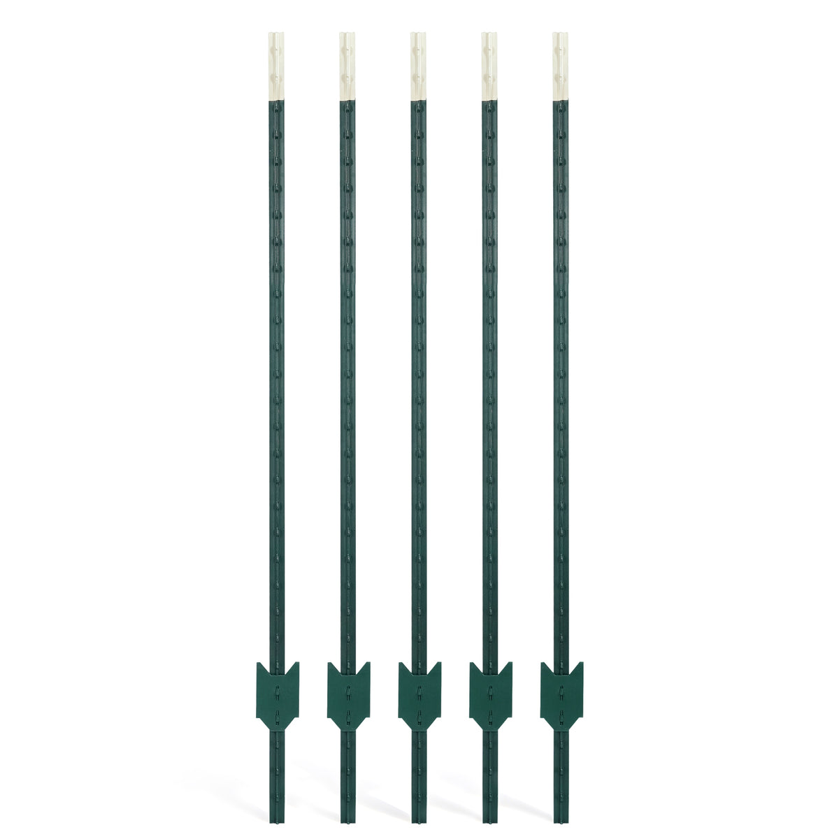 7FT No Dig Steel T-Post with T-Channel and Anchor Plate, Multiple Options