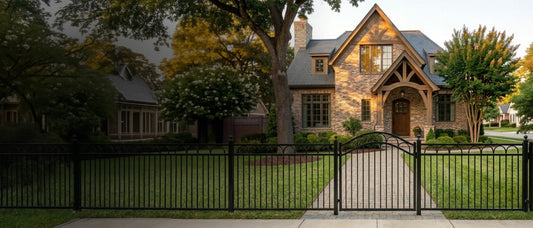 2-Rail Vinyl Ranch Fence Kit with 3ft H x 4ft W Gate, 5ft Posts & 8ft Rails, Multiple Options