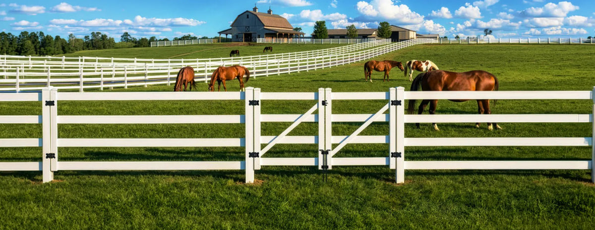 Heavy Duty Arc Fence Barrier Kit with 6FT Height X 8FT Width Panels, Arch Gate, Posts & Connectors, Multi-options